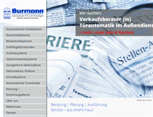 Tablet Screenshot of burmann.de